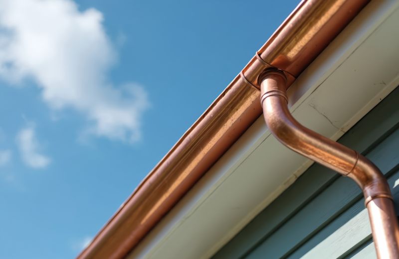 Copper Downspout Installation